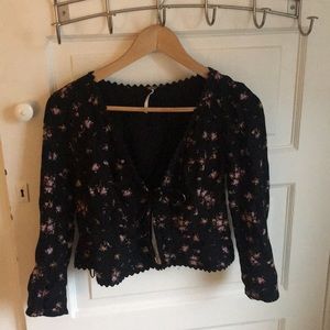 Free people tie crop top